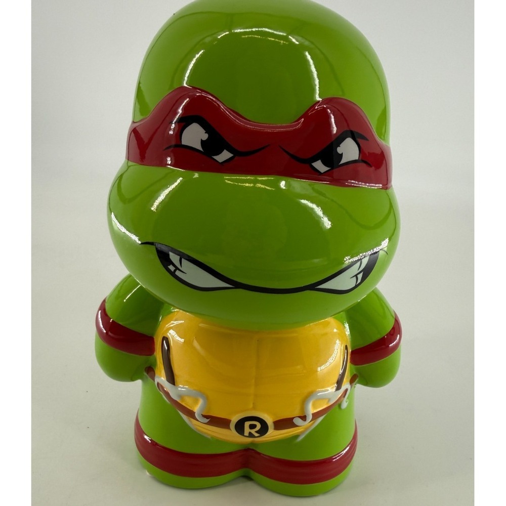 Teenage Mutant Ninja Turtles Raphael Ceramic Coin Bank 2014 Nickelodeon
